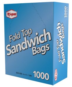 240 Ct Fold Top Sandwich Bags Poly Baggies Lunch Snacks School Food Storage  Pack, 1 - Ralphs