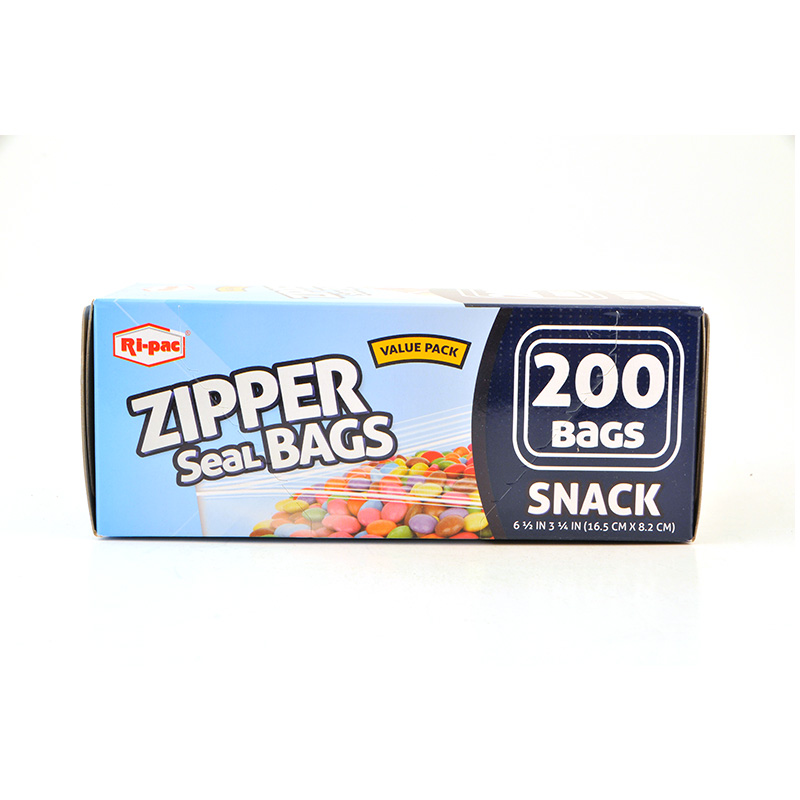 snack size zipper bags