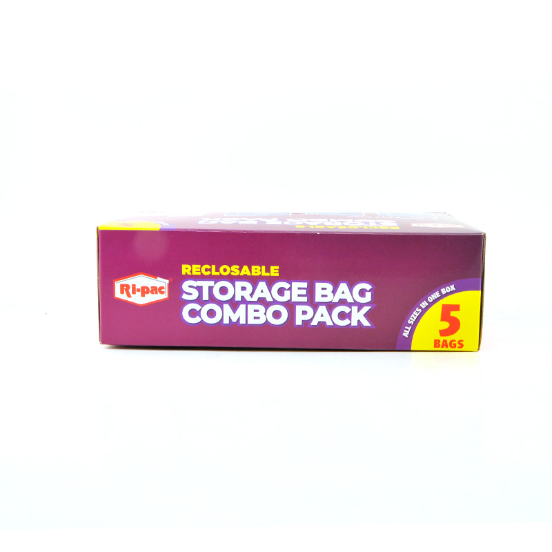 reclosable storage bag combo pack