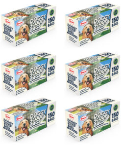 DOGGY SCOOP BAGS 150 BAGS PER BOX (SET OF 6  BOXES)FREE SHIPPING